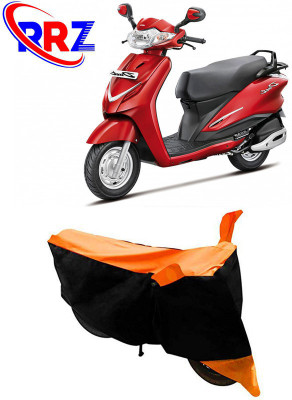 RRZ Waterproof Two Wheeler Cover for Hero(Duet, Black, Orange)