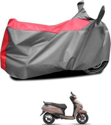 PAGORA Waterproof Two Wheeler Cover for TVS(Jupiter, Grey, Red)