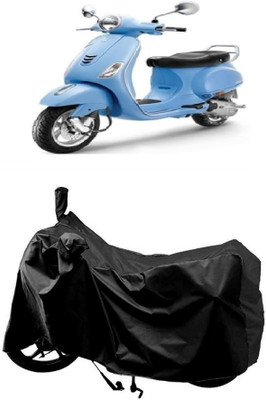 MMSSTAR Waterproof Two Wheeler Cover for Piaggio(Vespa VXL, Black)