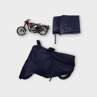 NIA DK STORE Two Wheeler Cover for Mahindra(Silver)