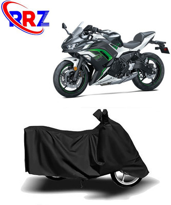 RRZ Waterproof Two Wheeler Cover for Kawasaki(Ninja 650, Black)