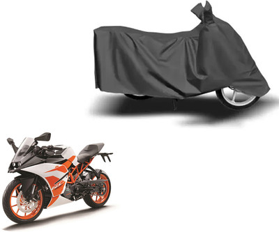 FKOK Waterproof Two Wheeler Cover for KTM(RC 200, Grey)