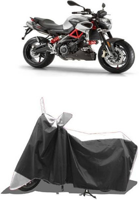 RAAMKM Two Wheeler Cover for Hero, Honda, Bajaj, TVS, Yamaha(CT 100, White, Black)