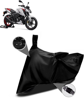 PAGORA Waterproof Two Wheeler Cover for TVS(Apache RTR 160, Black)