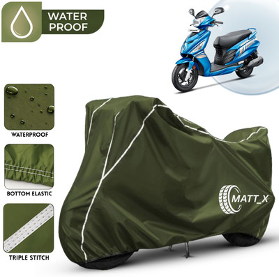 MATT_X Waterproof Two Wheeler Cover for Hero(Maestro, Multicolor, Green, White)