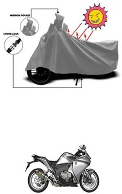 JVBRANGI Waterproof Two Wheeler Cover for Honda(CBR650R, Grey)