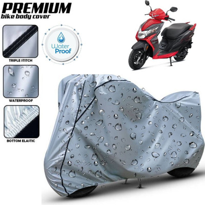 kerwa Waterproof Two Wheeler Cover for Honda(Dio, Silver, Black)