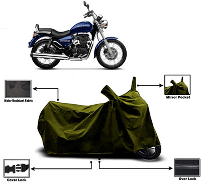 Amexride Two Wheeler Cover for Royal Enfield(Thunderbird, Green)