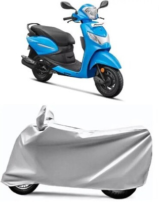 Tritika Waterproof Two Wheeler Cover for Hero(Pleasure Plus, Grey)