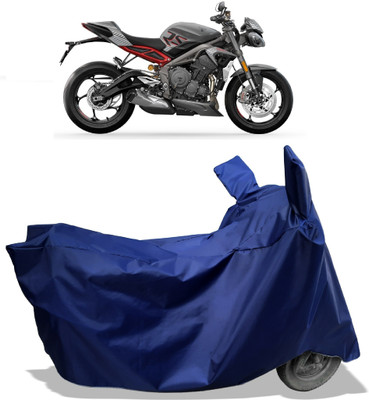 Amexride Two Wheeler Cover for Triumph(Street Triple RS BS6, Blue)