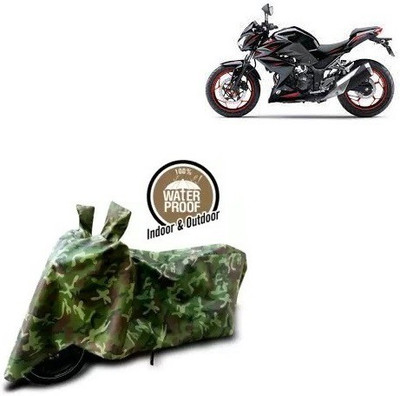 THE REAL ARV Waterproof Two Wheeler Cover for Kawasaki(Z250 BS6, Multicolor)