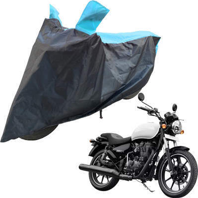 RiderShine Two Wheeler Cover for Royal Enfield(Thunderbird 350, Blue, Black)
