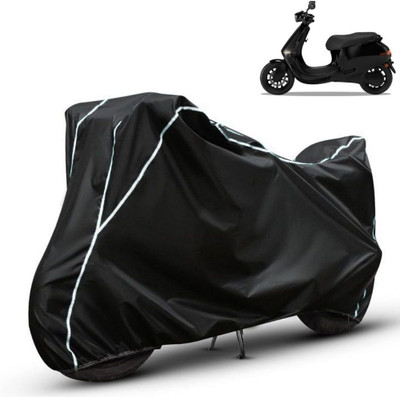 Amikan Waterproof Two Wheeler Cover for Ola(Electric Scooter, Black)