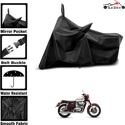 KEDIT Two Wheeler Cover for JAWA(300, Black)