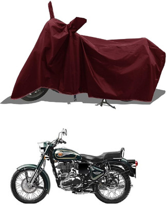 MWBB Waterproof Two Wheeler Cover for Royal Enfield(Bullet 500, Maroon)