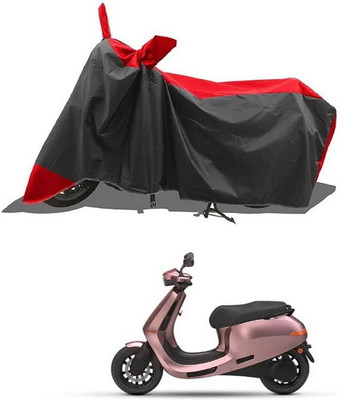 PAGORA Waterproof Two Wheeler Cover for Ola(Red, Black)