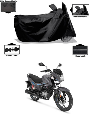 CODOKI Waterproof Two Wheeler Cover for Hero(Glamour i3s BS6, Black)
