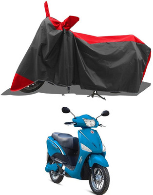 KEDIT Two Wheeler Cover for Hero(Electric NYX HS500 ER BS6, Red)