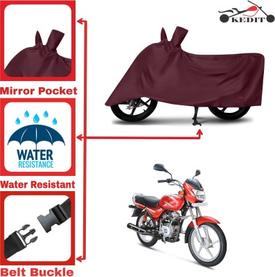 KEDIT Two Wheeler Cover for Bajaj(Maroon)