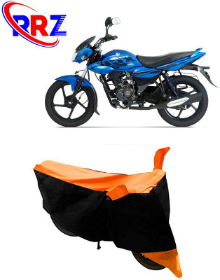 RRZ Waterproof Two Wheeler Cover for Bajaj(XCD 135, Black, Orange)