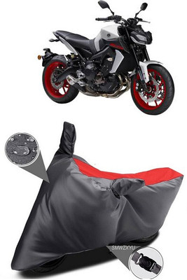 DeepShakshi AUTOMOTIVE Waterproof Two Wheeler Cover for Yamaha(MT 9, Black, Red)