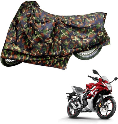 Mdstar Waterproof Two Wheeler Cover for Suzuki(Gixxer SF, Multicolor)