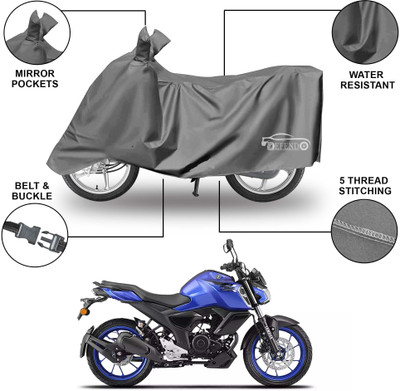 Defendo Waterproof Two Wheeler Cover for Yamaha(FZ S V3.0 FI, Grey)