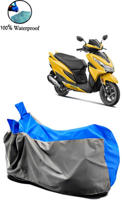 Autofly Waterproof Two Wheeler Cover for Honda(Grazia, Grey, Blue)