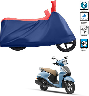 CODOKI Waterproof Two Wheeler Cover for Yamaha(Fascino 125 BS6, Red)