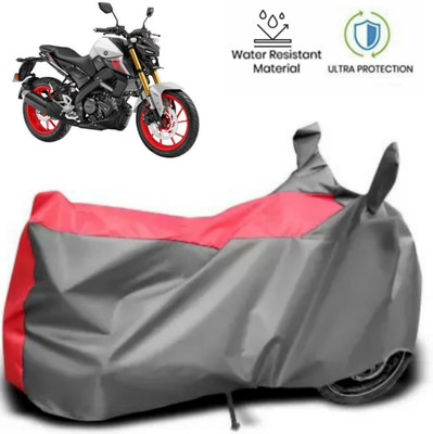 MMSSTAR Waterproof Two Wheeler Cover for Yamaha(MT 15, Red, Grey)