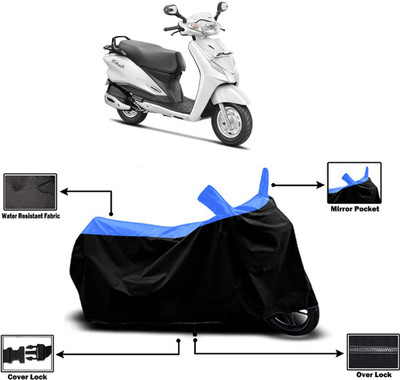 Amexride Two Wheeler Cover for Hero(Duet VX 110CC BS6, Multicolor)