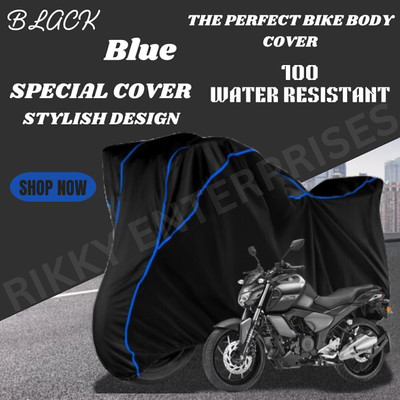 Shiv Kanha Waterproof Two Wheeler Cover for Yamaha(FZ, Black)
