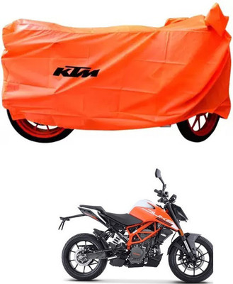 DeepShakshi AUTOMOTIVE Waterproof Two Wheeler Cover for KTM(125 Duke, Orange)