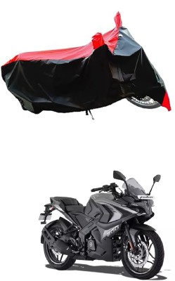 VESMEI Two Wheeler Cover for Bajaj(Pulsar SS400, Red)