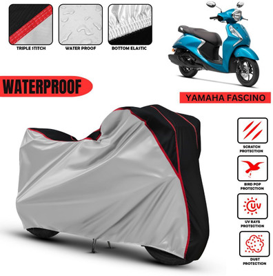 Car Life Waterproof Two Wheeler Cover for Yamaha(Fascino, Multicolor)