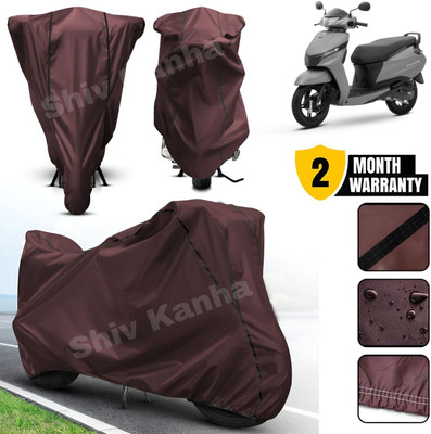 AutoGalaxy Waterproof Two Wheeler Cover for TVS(Jupiter, Maroon, Black)