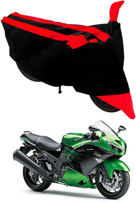 Furious3D Two Wheeler Cover for Kawasaki(Ninja ZX-14R, Red, Black)