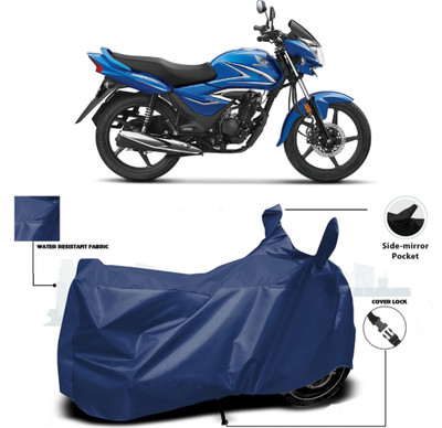 WMIZEXA Waterproof Two Wheeler Cover for Honda(CB Shine, Blue)