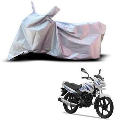 Varnwal E Commerce Waterproof Two Wheeler Cover for TVS(Star Sport, Silver)
