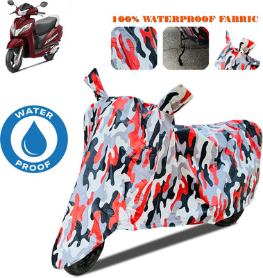 ANTHUB Waterproof Two Wheeler Cover for Honda(Activa, Red, White)