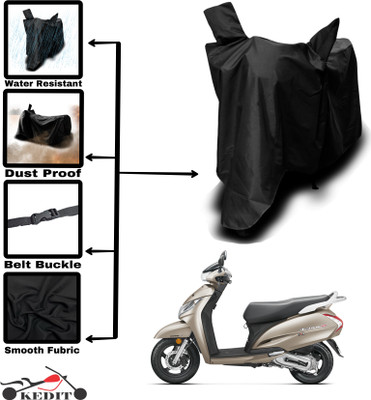 AASHTIK MART Two Wheeler Cover for Honda(Activa, Black)