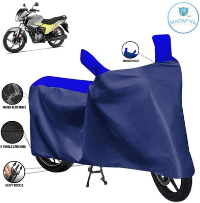 MADAFIYA Waterproof Two Wheeler Cover for Hero(Glamour Blaze, Blue, Multicolor)