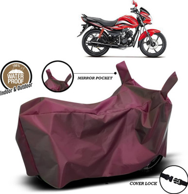 AASHTIK MART Two Wheeler Cover for Hero(Passion Pro, Maroon)