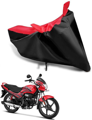 KEDIT Two Wheeler Cover for Hero(Passion, Red, Black)