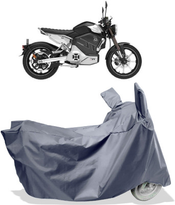 Amexride Two Wheeler Cover for Revolt(RV Cafe Racer BS6, Grey)