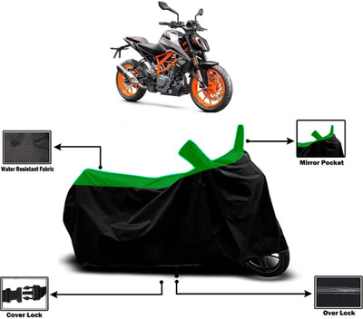 Amexride Two Wheeler Cover for KTM(390 Duke, Green)