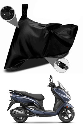 BigFly Waterproof Two Wheeler Cover for Suzuki(Burgman Street 125, Black)