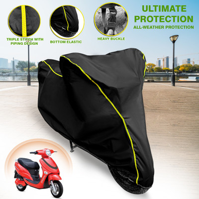 GARREGE Waterproof Two Wheeler Cover for Hero(Electric Photon, Black)