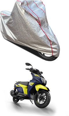 AutoGalaxy Waterproof Two Wheeler Cover for TVS(Ntorq 125, Silver)
