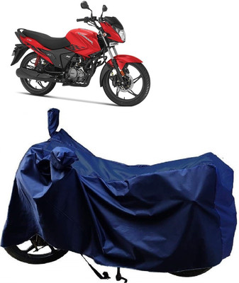 MMSSTAR Waterproof Two Wheeler Cover for Hero(MotoCorp Glamour, Blue)
